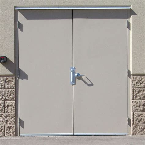 steel double doors exterior shop